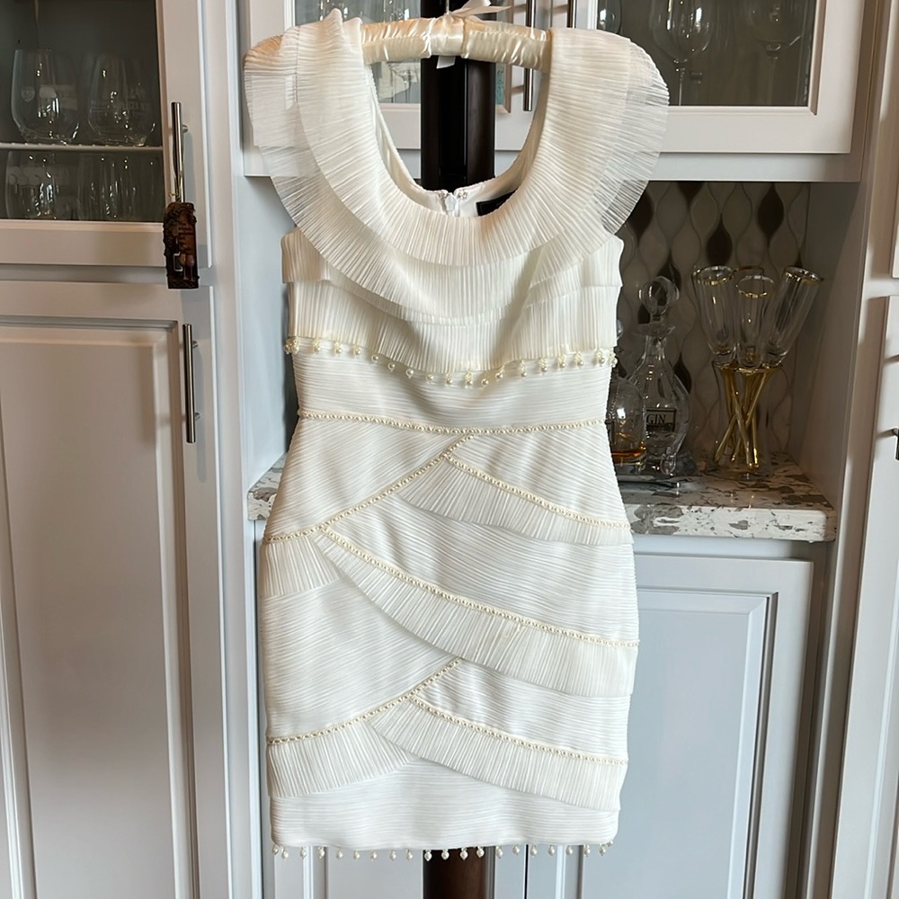 BCBGMaxazria embellished bandage dress 4